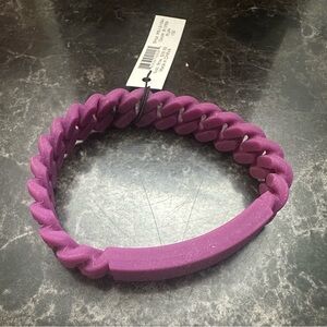 Marc by Marc Jacobs purple braided silicone rubber bracelet NWT